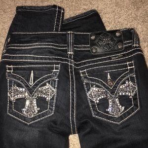 Miss Me dark wash skinny jeans